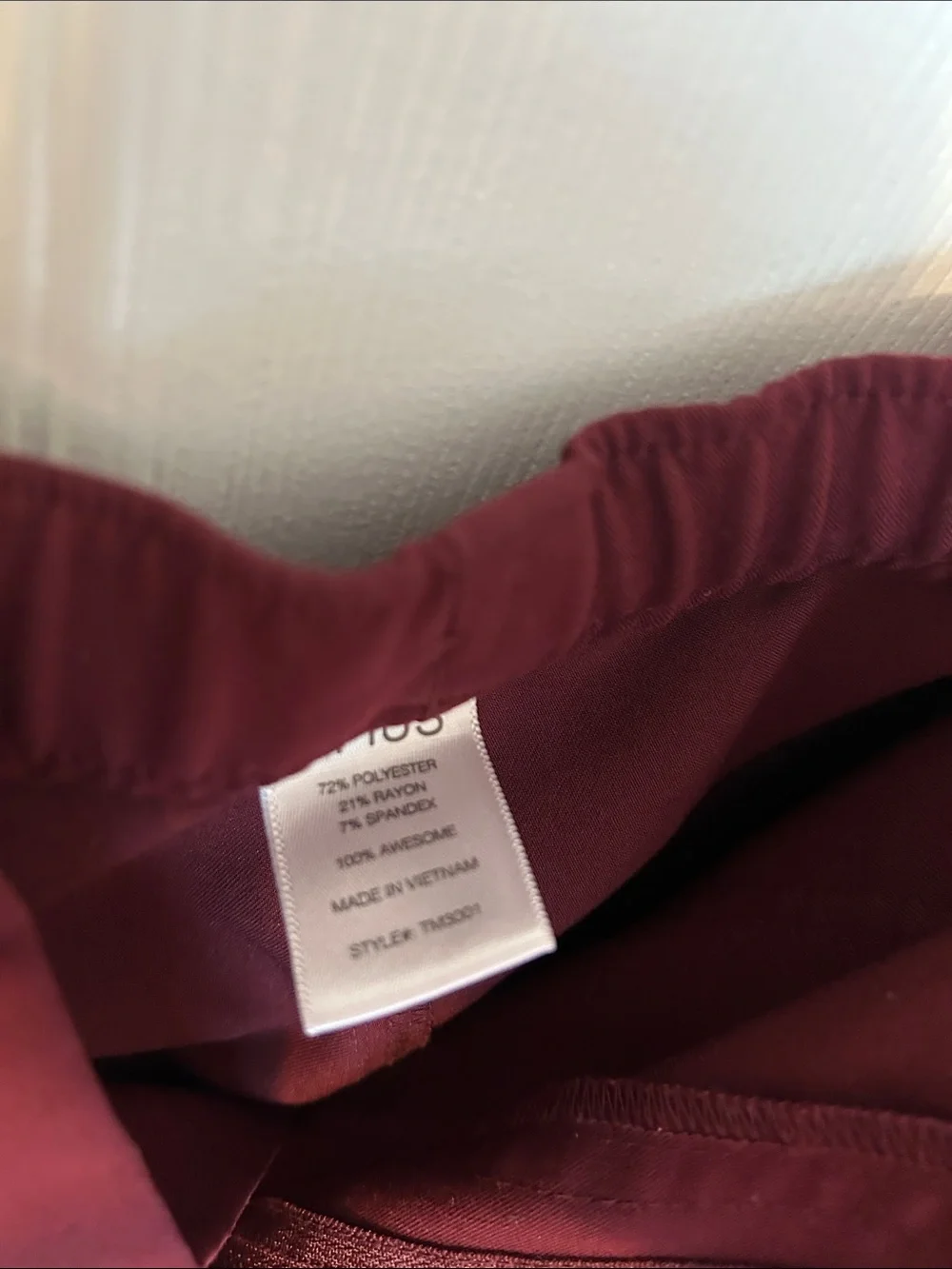 Men's Figs Cairo Pants in Burgundy Maroon